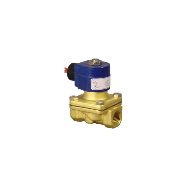 Gc Valves 1" NPT, 2-Way Brass Solenoid Valve, Closed, Viton, 120/60 S211GF02V5FG9